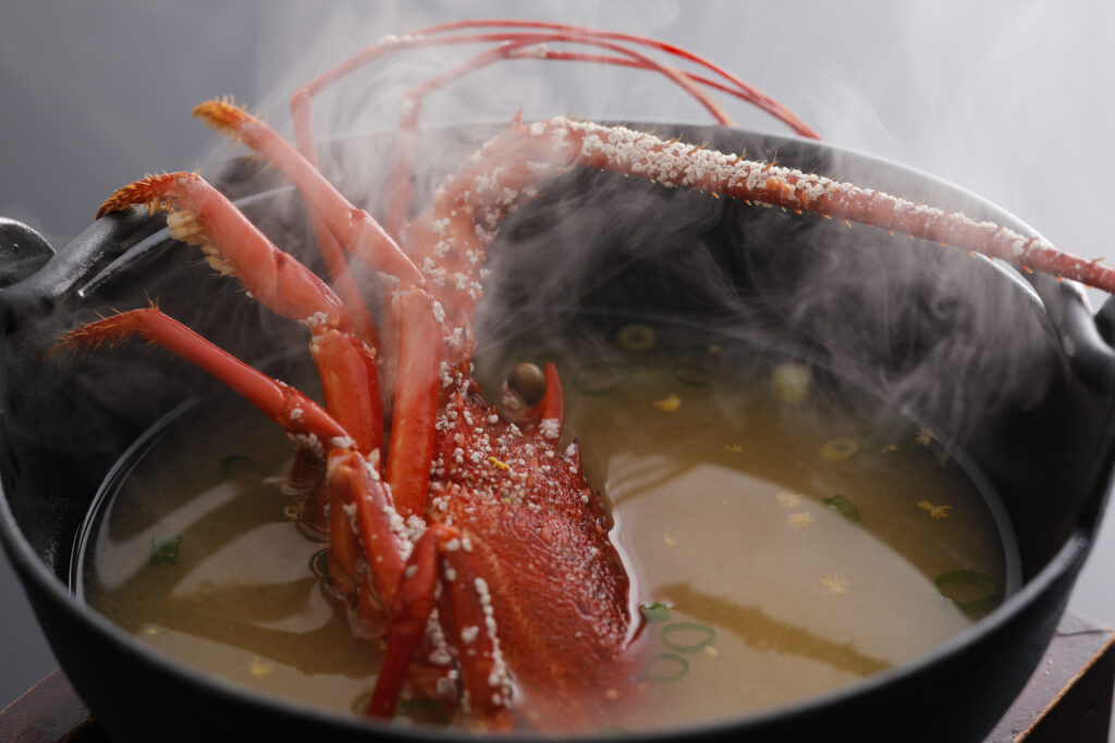 伊勢海老の味噌汁